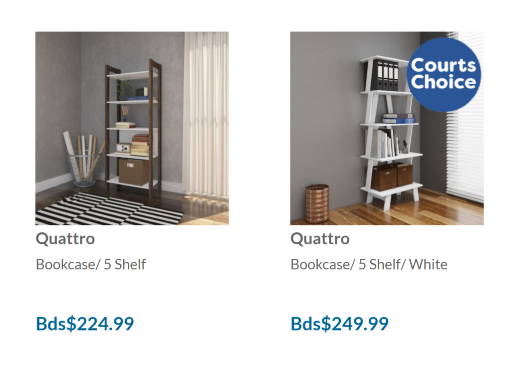 Courts-Large-Bookshelves - Locate Barbados