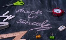 back to school writing on chalkboard - back to school shoppingin barbados
