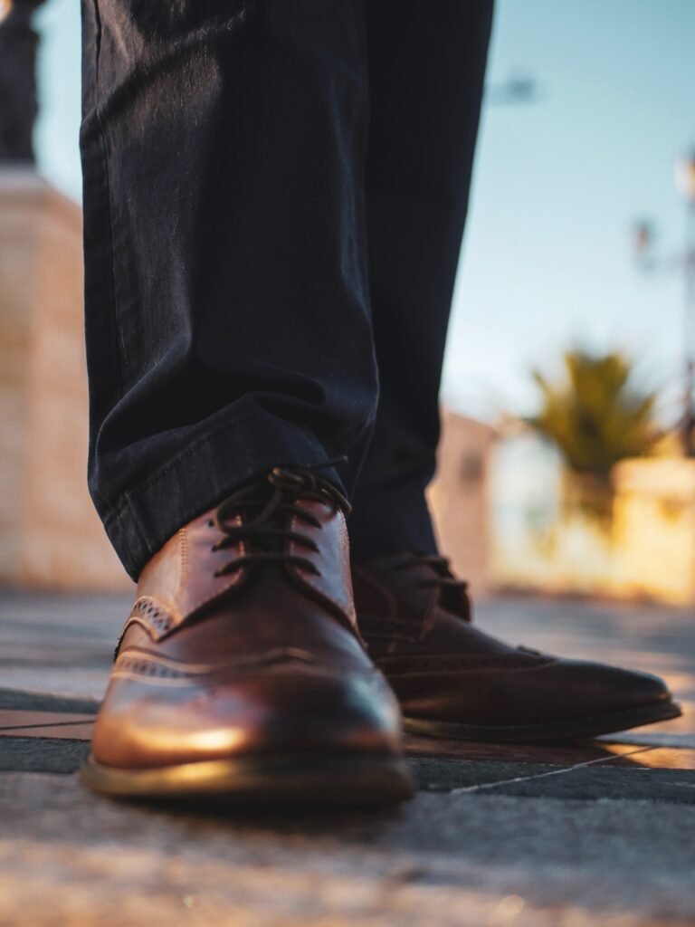 photo of brown shoes - back to school shopping in barbados