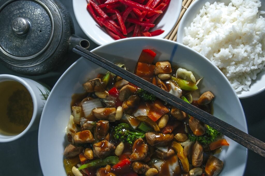 bowl of kung pao beef